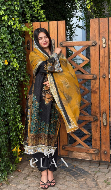 Moonlit Mustard Pakistani lawn